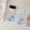 Чехол для Samsung Z Flip 4, прозрачный складной чехол с милым облачным медведем для Galaxy Z Flip 3 Zflip4, противоударная жесткая задняя крышка