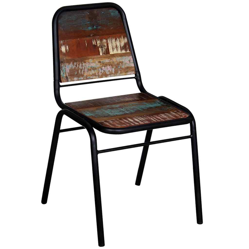 Dining Chairs 4 pcs Antique Style Solid Reclaimed Wood