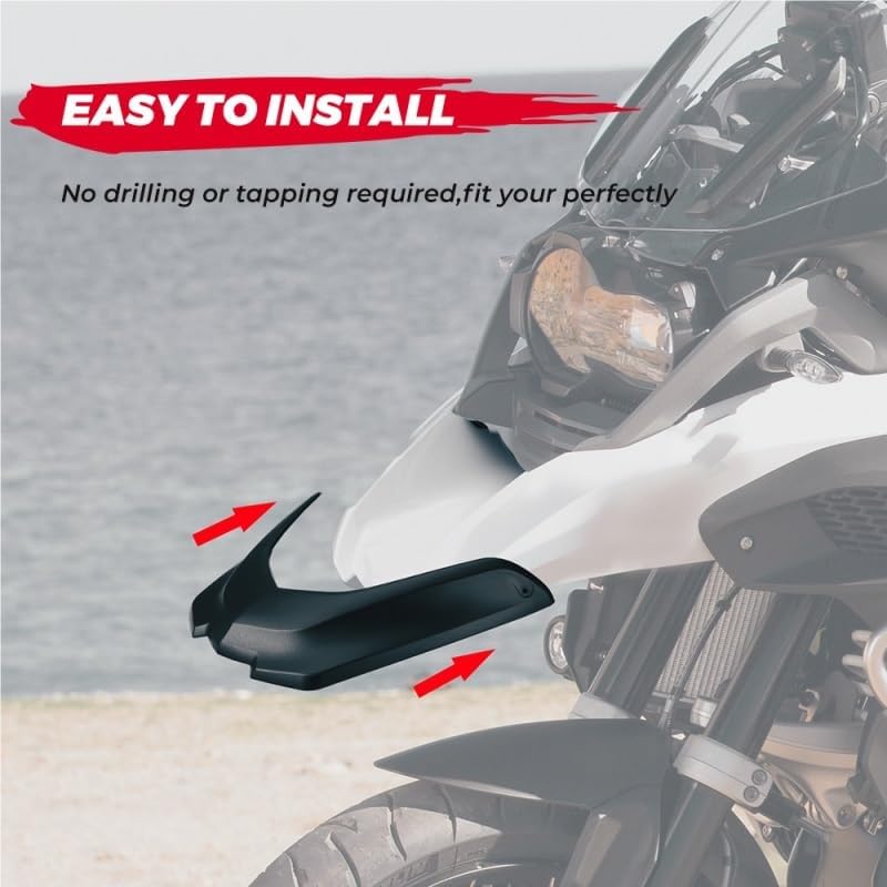 Applies to R1200GS Front Beak Fender Extension Fairing for BMW R 1200 GS ADV 2013-2016 Winglets Cowl Protection Cover Accessories