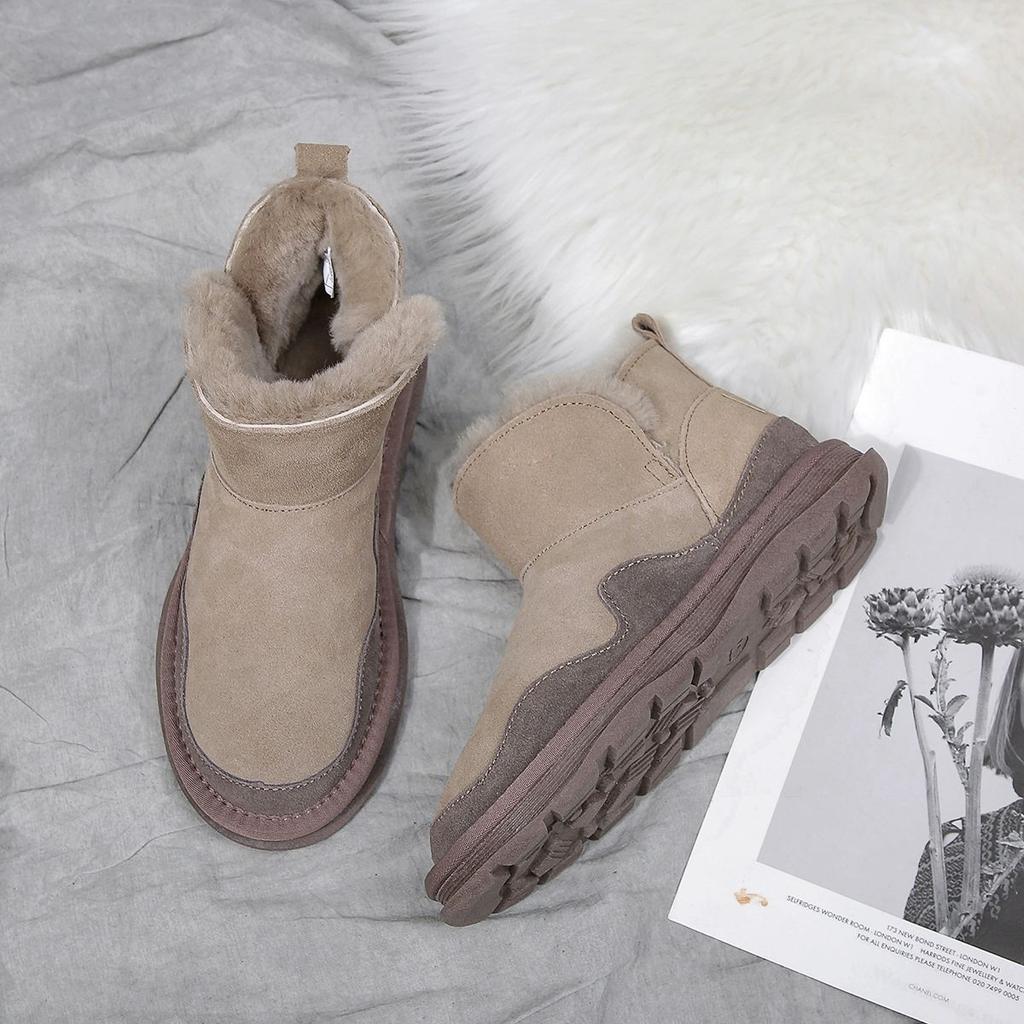 Северо-восточные зимние ботинки для женщин, новинка 2023 года, зимняя бархатная утолщенная нескользящая теплая зимняя хлопковая обувь