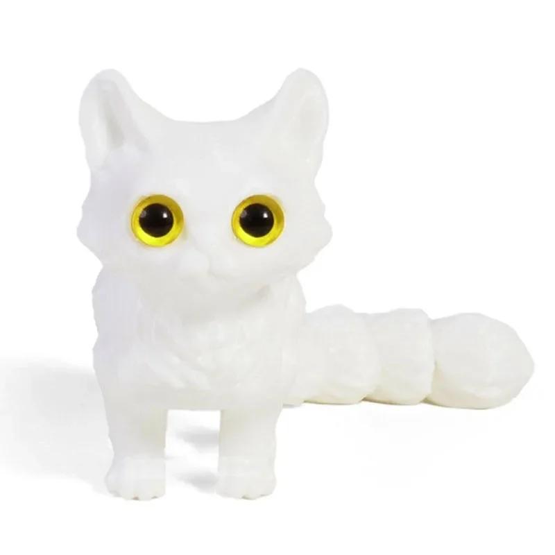 Миниатюрная фигурка милого кота, напечатанная на 3D-принтере, размером 12/16 см, для украшения гостиной, автомобиля, рабочего стола, дома, а также в качестве подарка для детей.