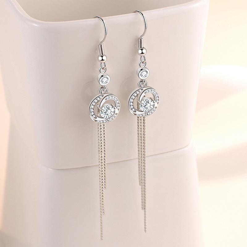 Lindon Copper Alloy Zircon Earrings Drop Earrings For Women Wedding Party Gifts