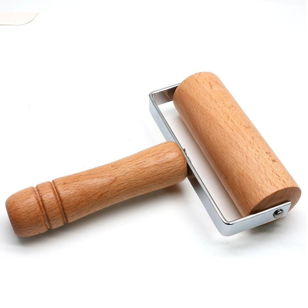 Non-Stick Dumpling Skin Artifact Wooden Handle Rolling Stick Cake Dough Roller  Kitchen Accessories