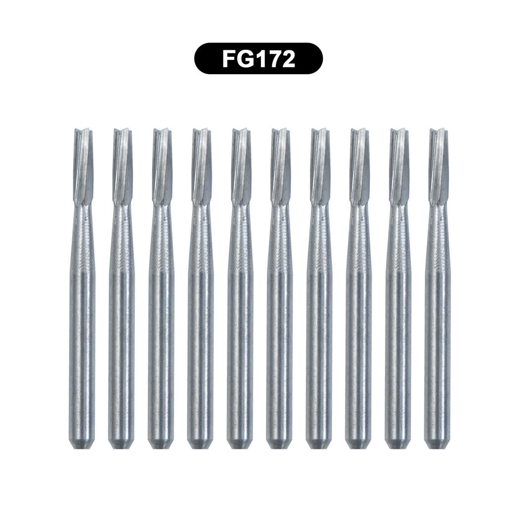 10Pcs/Box WellCK FG Dental Carbide Burs Dia 1.6mm For High Speed Tungsten Steel Burs FG330 FG556 FG245 FG34