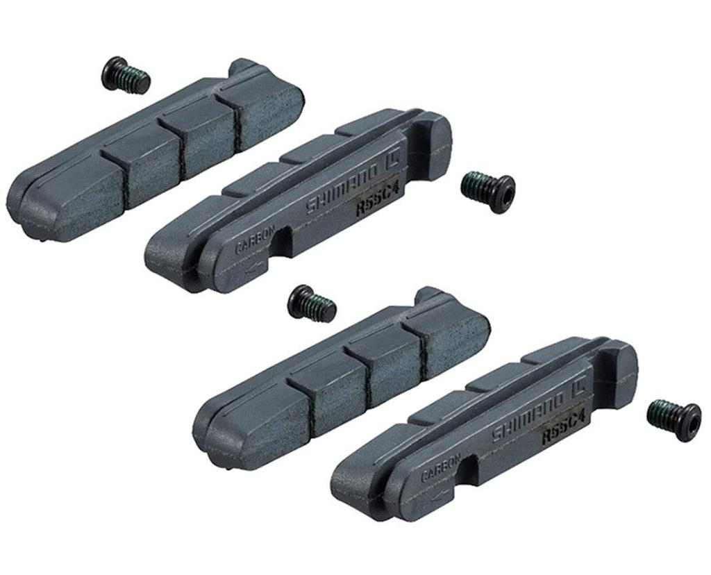 Запчасти для ремонта SHIMANO Накладка на колодку для тормозных колодок картриджного типа R55C4 для карбоновых ободов Только колодка Y8L298072 (2 пары)