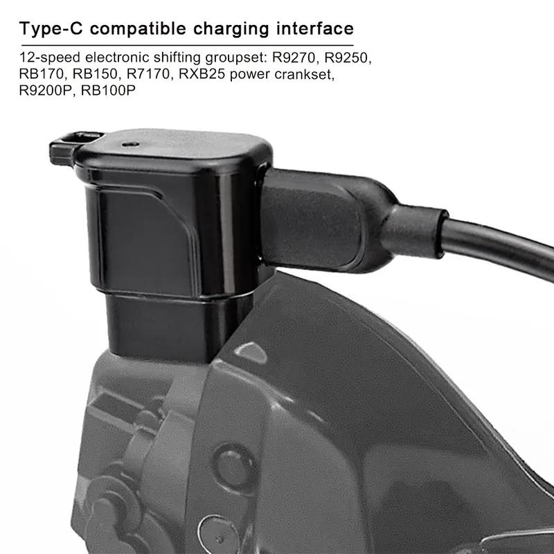 Компактное USB-C Зарядное устройство для велосипеда для Shimano 12S Di2 Адаптер быстрой зарядки для R9200 R8100 R7150 Электронный переключатель