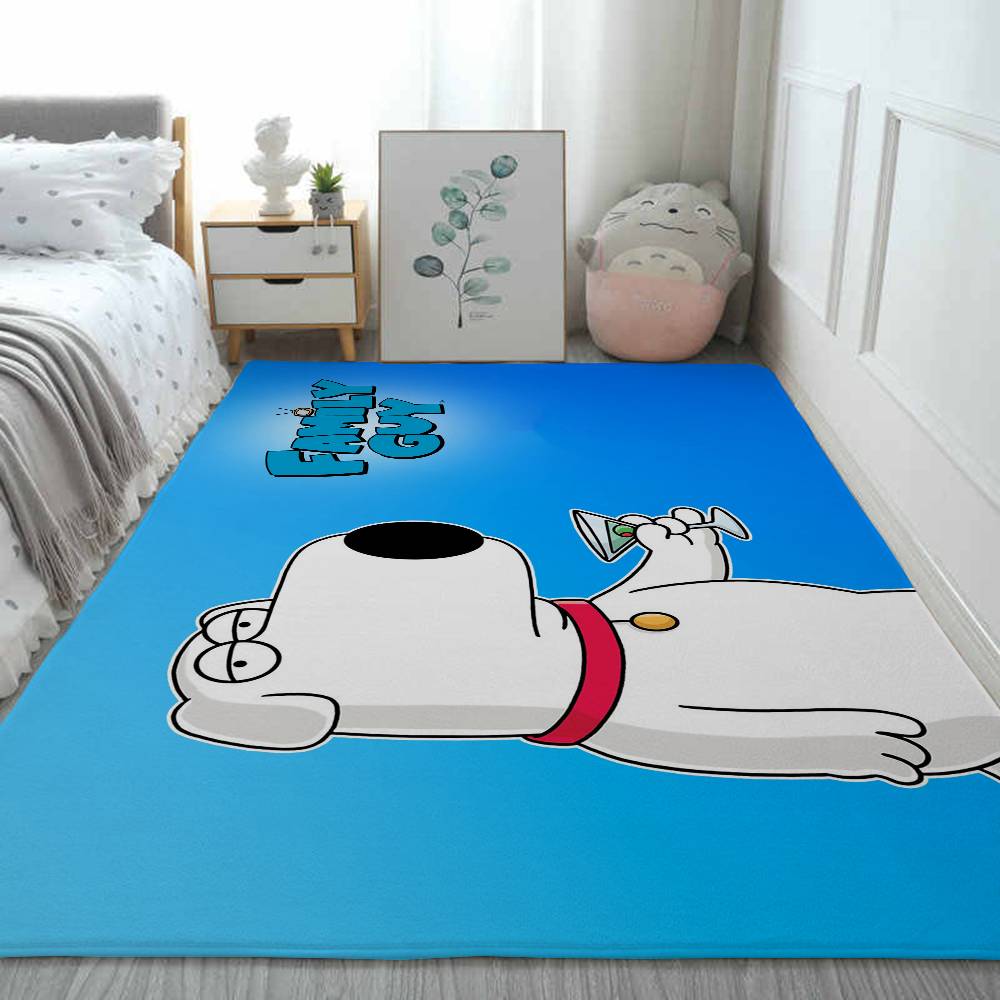 Guy Cool F-Family Guy Floor Mat Printed Flannel , Suitable For Bathrooms, Kitchens, Entrances, And Other Decorate Home