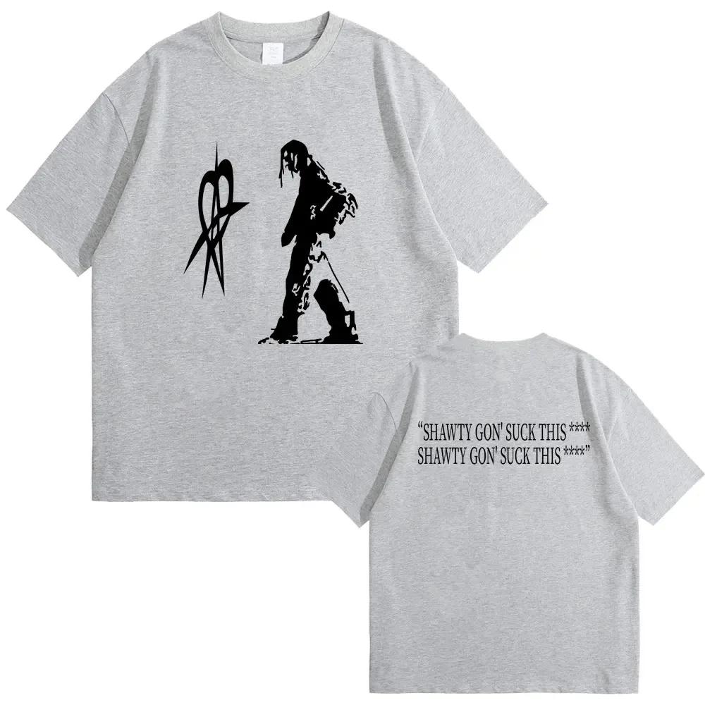 Футболка хип-хоп винтажного рэпера Playboi Carti Opium Destroy Lonely Oversize Футболки Homixide Gang Streetwear Футболка Ken Carson