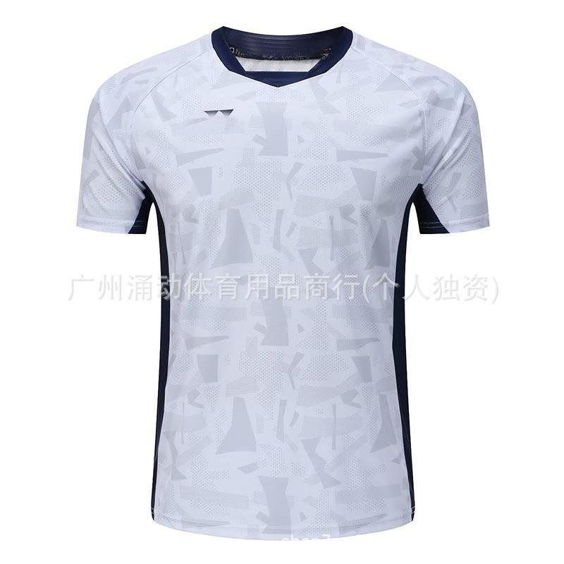 Unisex Badminton Shirt Quick Dry Breathable Sport T-Shirt Men Women Training Club Teamwear
