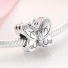 925 Sterling Silver Charm Pink Cz Beads Jewelry Making Fit Original European Charms Bracelets