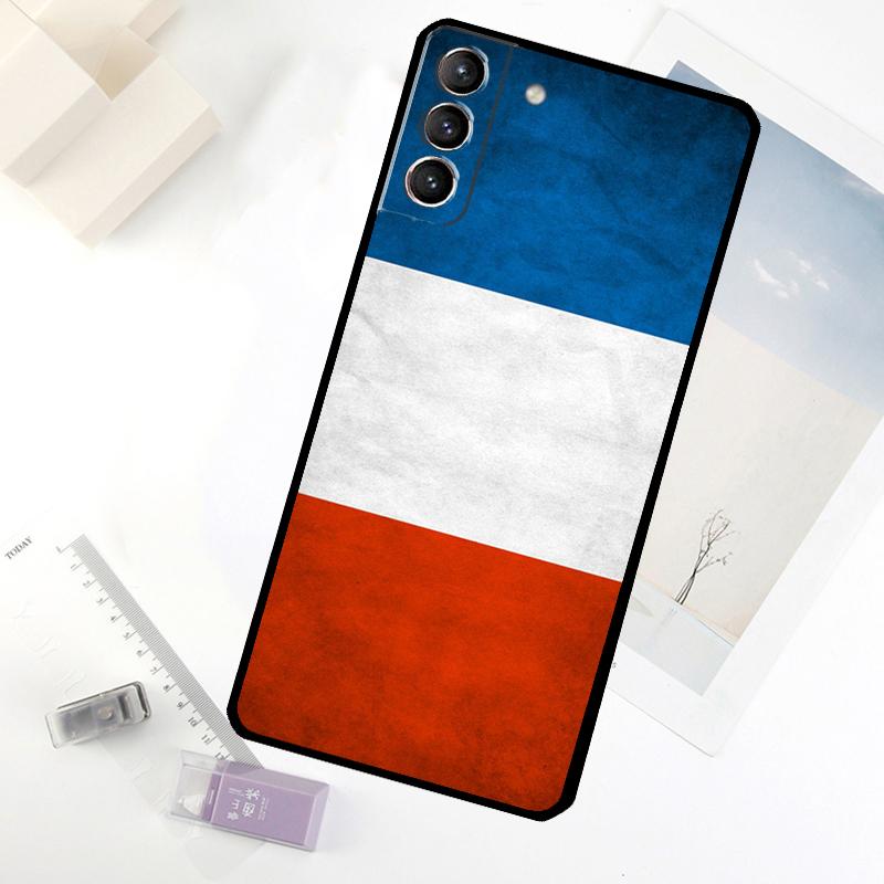 Чехол для телефона с флагом Франции для Samsung Galaxy S25 S24 S23 S22 S21 S20 S26 Ultra S10 Plus S23 FE S25 FE