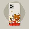 Милый чехол Rilakkuma для iPhone 11 12 13 Mini Pro Xs Max 8 7 6 6S Plus X XR, однотонный цветной чехол-конфета