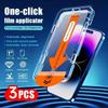 3Pcs Tempered Glass For16 15 14 13 12 11 Pro Max 16 15 14 Plus 12 13 Mini Protective Film X XR XS Max Phone Screen Protector