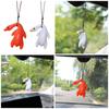 Rear View Mirror Accessories Car Mirror Hanging Swinging Duck Car Hanging Ornament Cute Car Interior Decoration