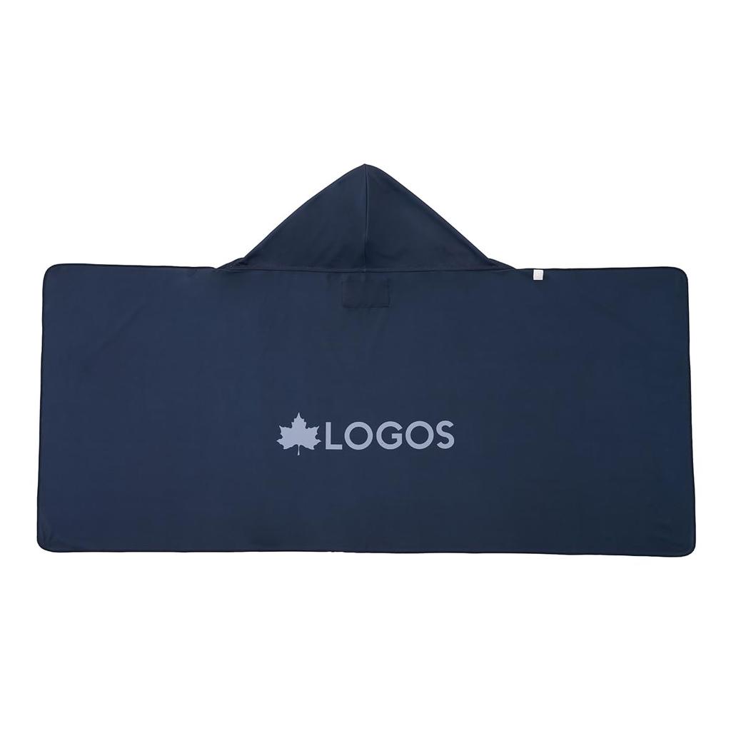LOGOS Cooler Poncho Navy 34205289 - Cooling, Heat Relief, Cooling Towel, Quick-Drying, Sports Towel, Large Size, Poncho, Sports