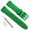 Мягкий силиконовый ремешок 12мм 16мм 17мм 19мм 20мм для Swatch, разноцветный прозрачный ремешок для часов, сменный ремешок, с инструментом