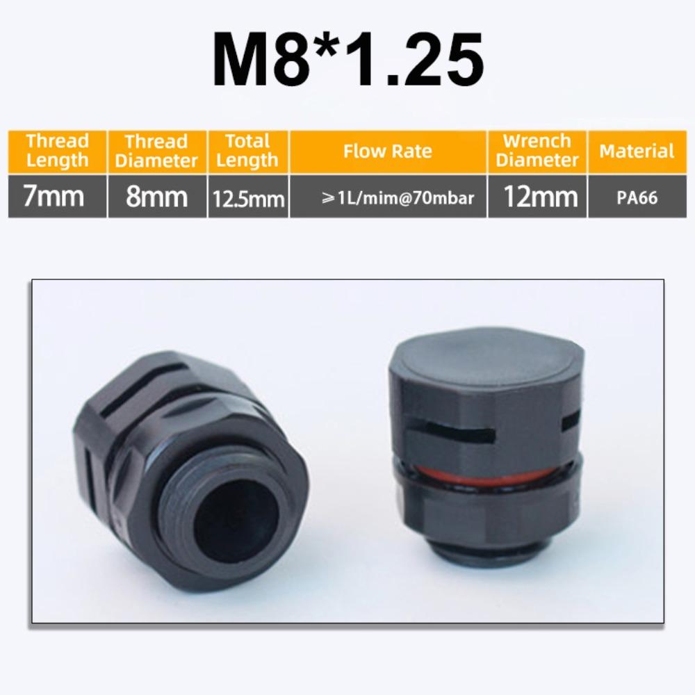 New Waterproof Vent Plug M5 M6 M8 M12 M16 Nylon Breather Valve Pressure Valve New