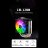 CPU Cooler Mini Colorful Light 2000rpm With 2 Heat Pipes Removable CPU Cooling Fan