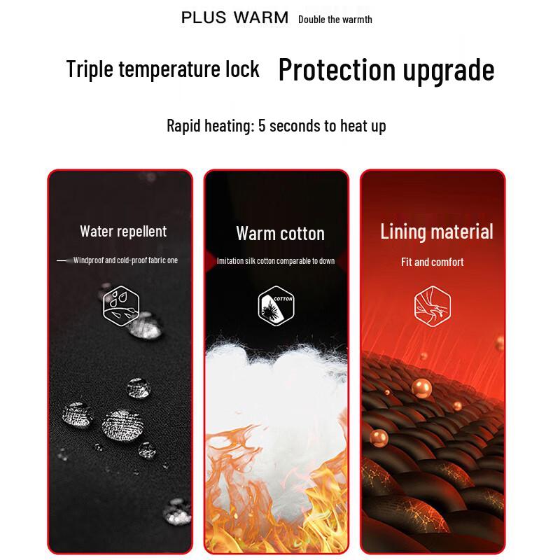 ROMON Men's Winter Padded Hooded Outdoor Jacket