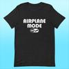 Trendy Airplane Mode Graphic Tee - Comfy Cotton T-Shirt with Unique Flight Design for Travelers