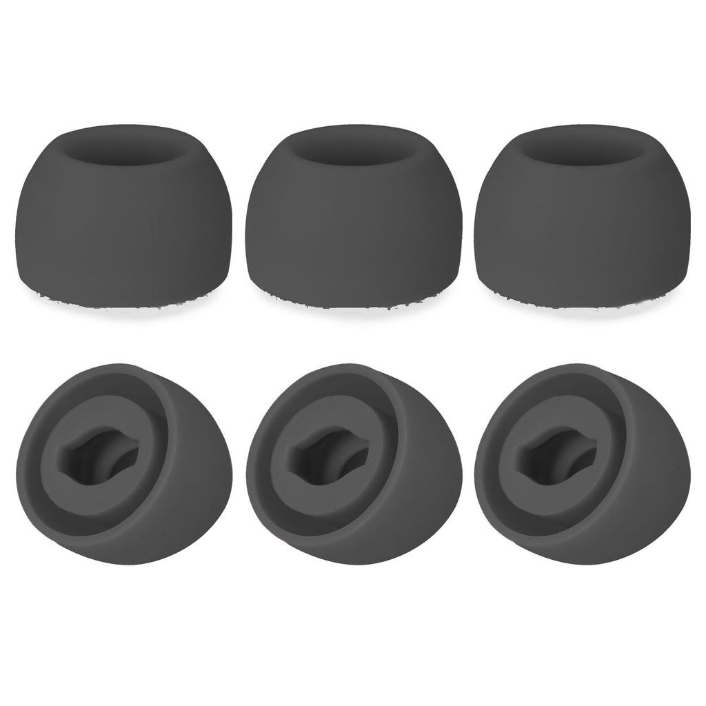 6Pcs/3Pairs Earphone Accessories Earbuds Eartips Ear Cap Ear Tips Replacement Silicone
