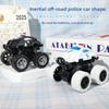Off Road Police Car Toy With Inertia Drive Durable Plastic Model For Kids Play