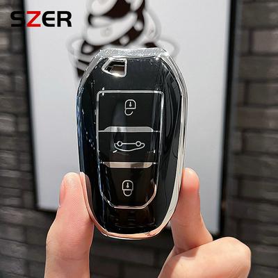 Чехол-оболочка из ТПУ для корпуса автомобильного пульта ДУ для Peugeot 2008 3008 4008 5008 308 408 508 Citroen C1 C2 C4 C6 C3-XR Picasso Grand DS3 DS5