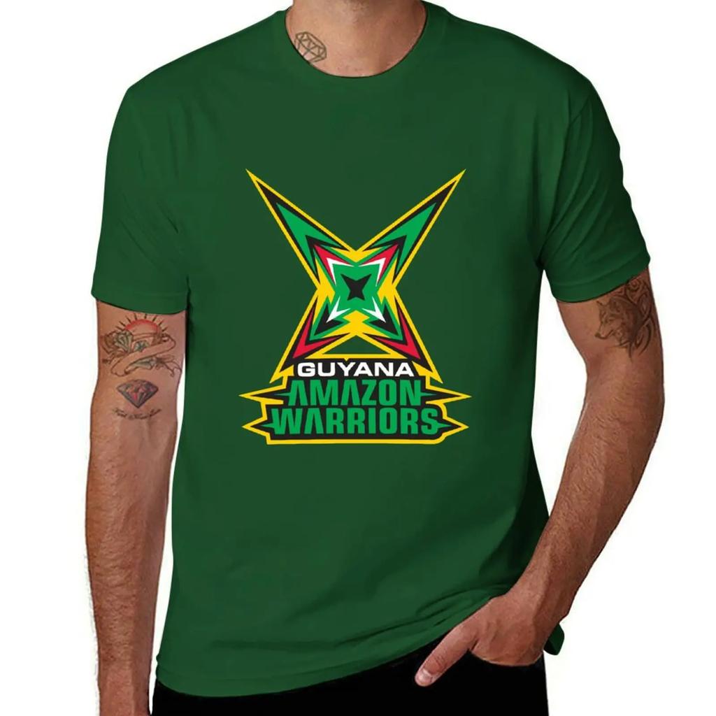 Футболка Guyana Amazon Warriors черные однотонные футболки аниме милые топы рубашки футболка с принтом мужские