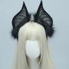 Fauxs Furry Cats Ear Headbands Animes Fauxs Furs Bat Ear Headbands Halloween Cosplays Costume Animal Furry Ears Hair Hoop