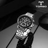 TORSO T76 Balios Multi Diamond Watch Мужские металлические часы (кожаный ремешок в комплекте)