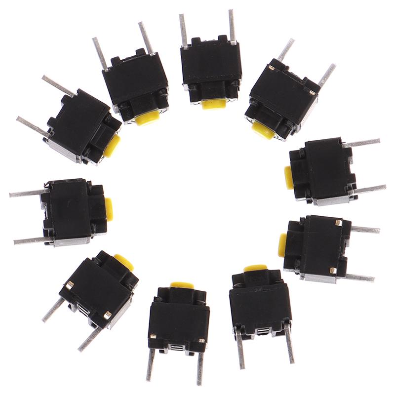 10Pcs Mute Button 6*6*7.3Mm Silent Switch Micro Mouse Button Switch