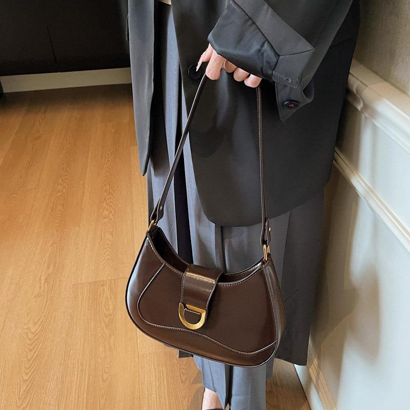 Autumn New Shoulder Crossbody Bag Fashionable Simple Underarm Bag New Women's New Crescent Bag Women's Bag