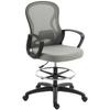 Ergonomic Office Chair Office Chair With Footrest And Armrests Mesh 59 X 65 X 123 Cm Gray
