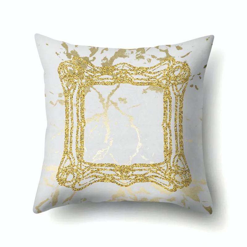 45x45 см наволочка с геометрическими полосками простая мраморная лоскутная наволочка для подушки художественный линейный диван офисное сиденье домашний декор