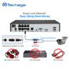 Techage 8CH HD 4MP POE NVR комплект системы видеонаблюдения H.265 цветная ночная уличная аудиозапись IP-камера P2P комплект видеонаблюдения