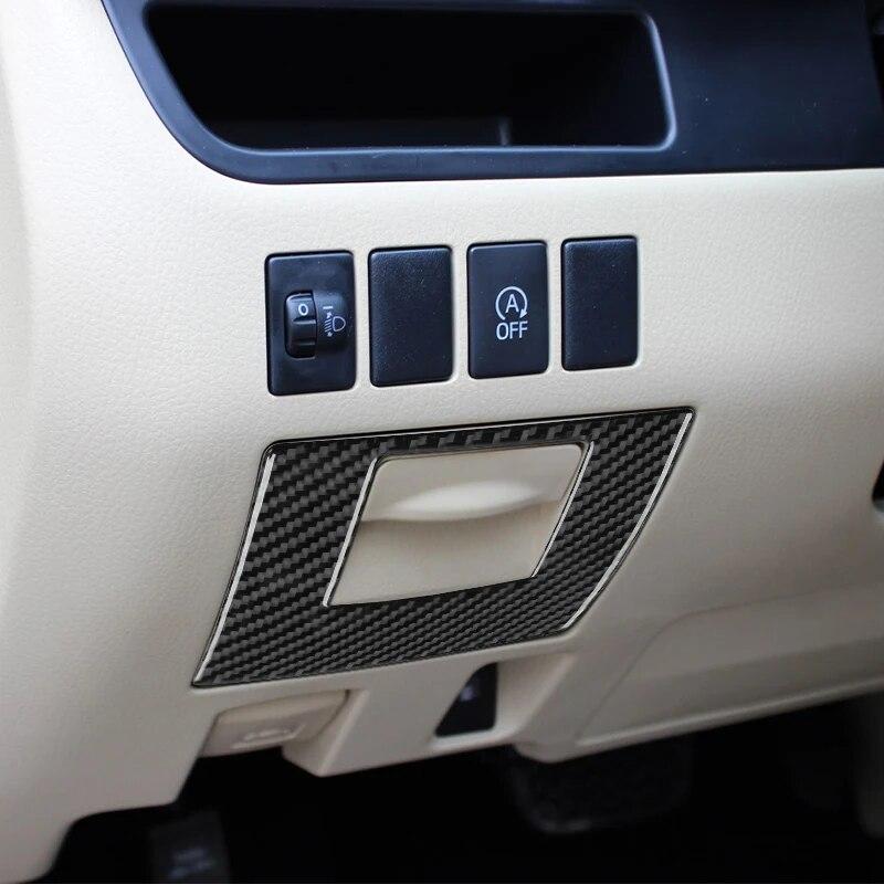 Carbon Fiber Car Storage Box Trim Cover Interior Sticker Styling For Toyota Highlander 2015-2018 Interior Auto Accessories