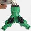 2-Way Garden Tap Water Splitter Hose Y Connector 1/2" 3/4" Female Thread Quick Joint Adjustable Switch Water Controller Valve