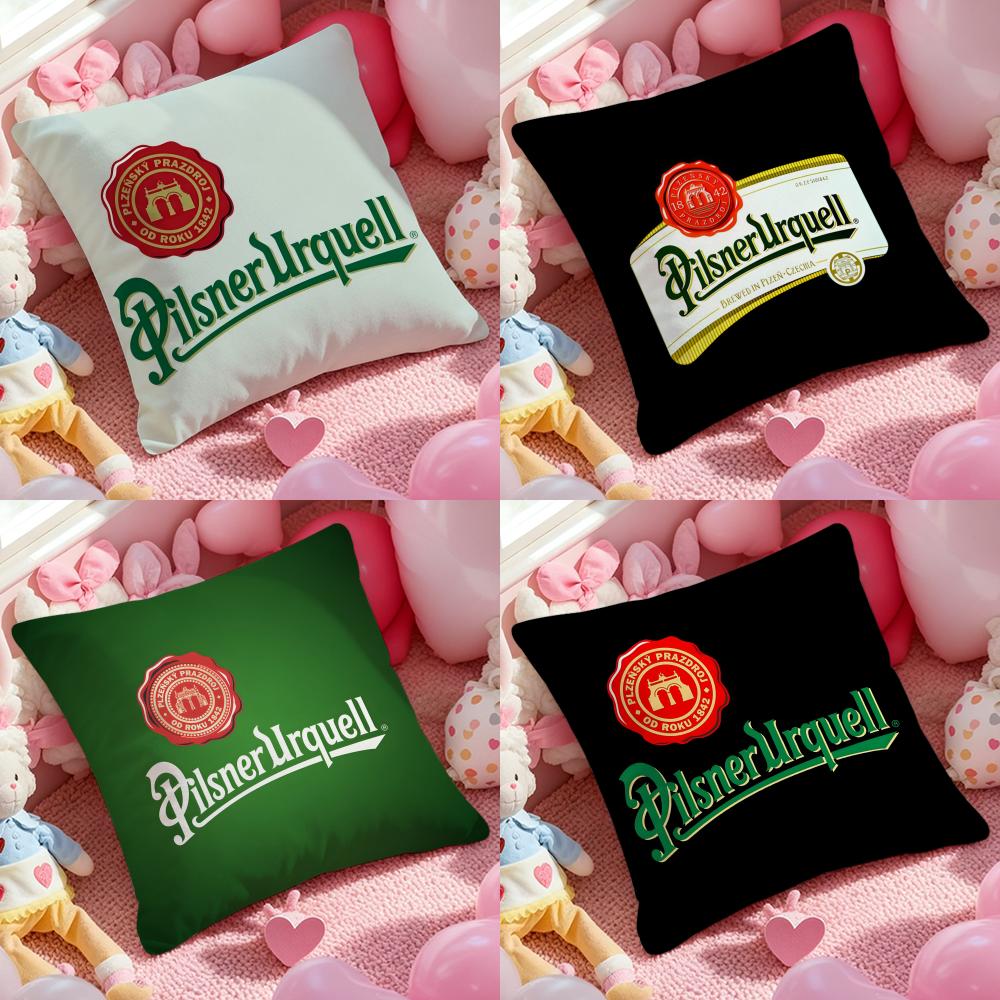 PPilsnerUUrquellS Pillow Case Soft Plush Fabric DoubleSided Printed Cushion Cover Warm Winter Sofa Pillow Case