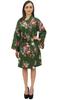 Bimba Women's Full Sleeve Kimono Robe With Belt Floral Print Cover Up