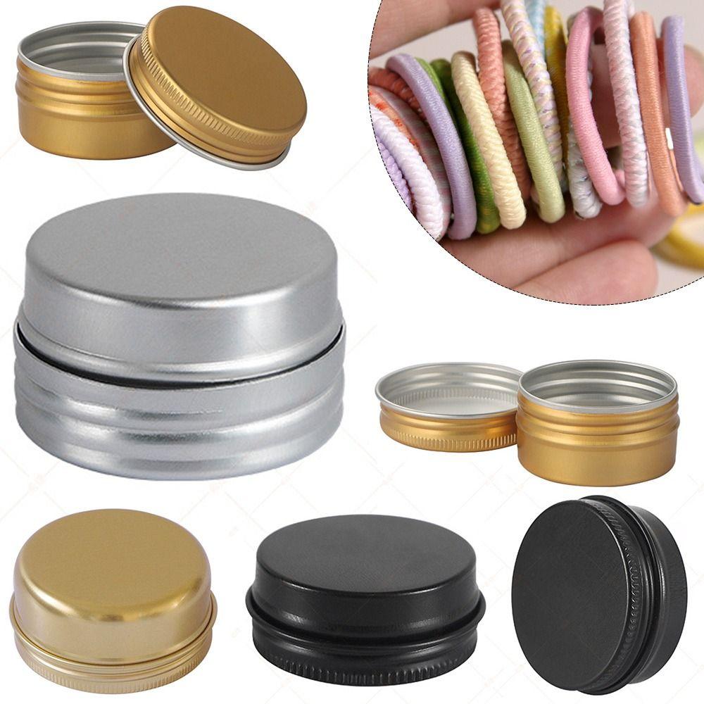 Metal Box for Cream Balm Cosmetic Container Aluminum Tin Jar Refillable Bottles Tea Cans