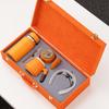 Vibrant Orange Ceramic Thermos Cup Gift Set
