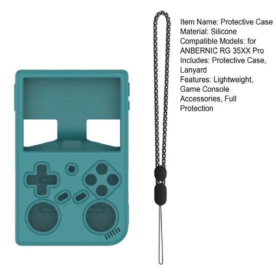 Защитный чехол для игровой консоли ANBERNIC RG 35XX Pro, противоударный протектор для портативной игровой машины, силиконовая накладка-скин, корпус, игровые аксессуары