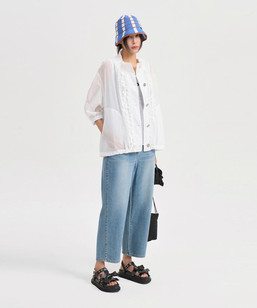 LUCKY CHOUETTE Baggy Fit Denim Pants (Blue) Lfpdm25510Bux