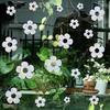 9 Pcs Small Flower Window Pattern Stickers Decorative Decal Flowers Anti-collision Pvc Decals