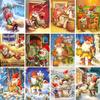 5D DIY Diamond Painting Cartoon Santa Claus Rhinestone Art Picture Full Round Diamond Embroidery Home Decoration Gift Kit