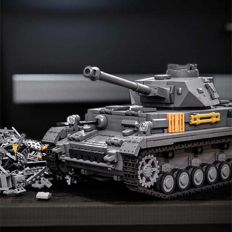 Medium Tank Pz. Kpfw.Iv Ausf. F2 Tank Puzzle Model Building Block Children'S Toy