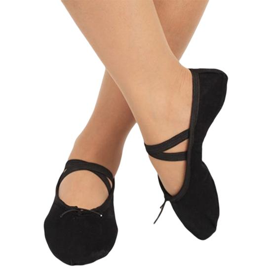 DYS Детские парусиновые мягкие балетные танцевальные туфли для взрослых, пуанты, танцевальные гимнастические тапочки