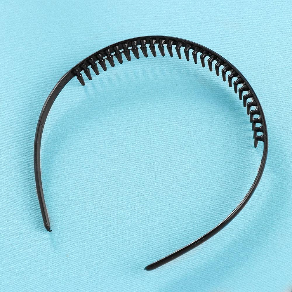 1/2 Pcs New Black plastic Sports Hairband Soccer Headband Toothed Men Hair Clip
