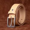 Минималистский легкий роскошный ретро модный универсальный ремень мужской из натуральной кожи первого слоя из коровьей кожи повседневный джинсовый ремень мужской