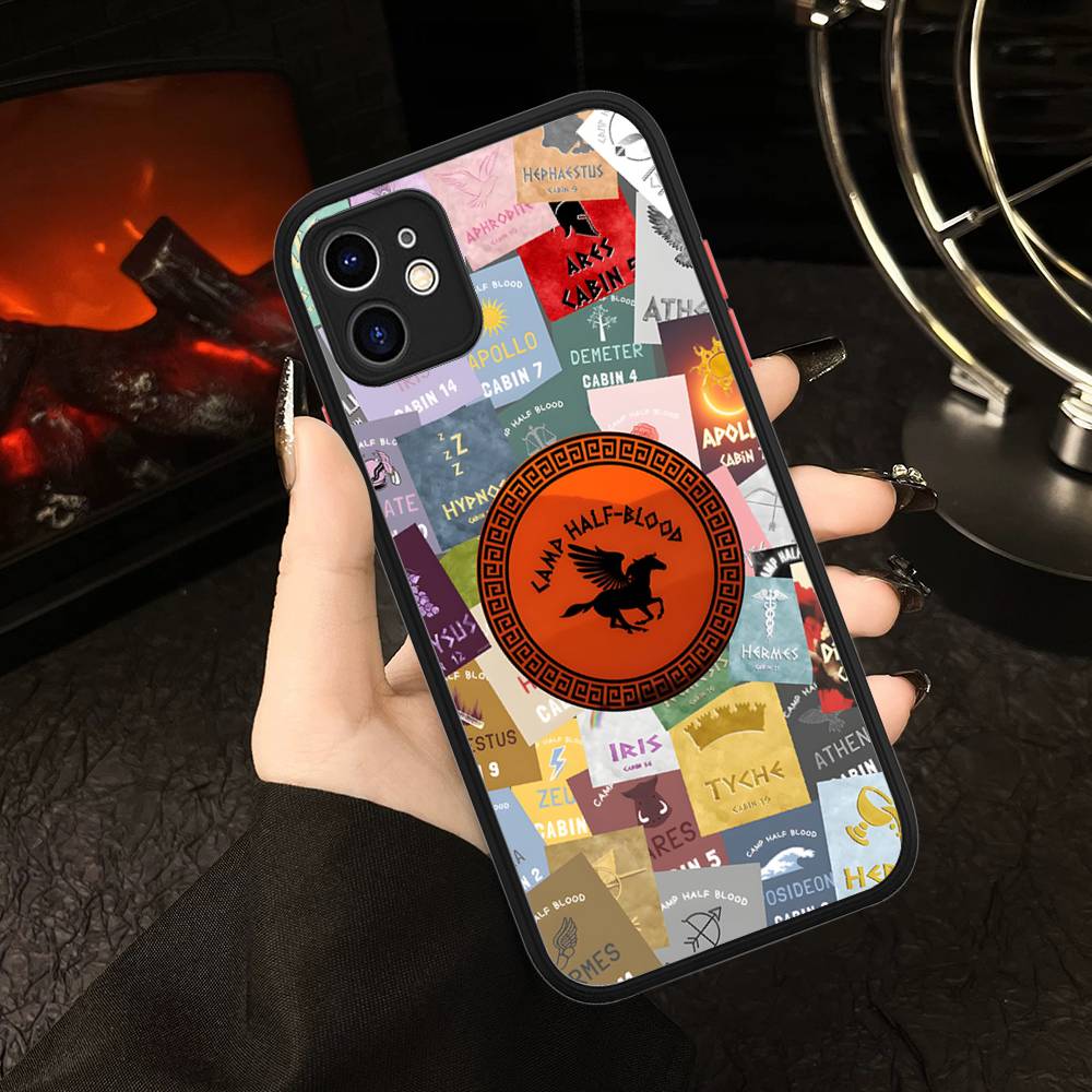 Camp Half-Blood Matte Translucent Phone Case For Iphone 16 ProMax 15 14 13 12 11 X XS PRO Plus